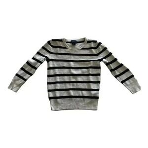 Polo Ralph Lauren Boys Knit Sweater Size 6 Luxury Nautical Striped Preppy Blue